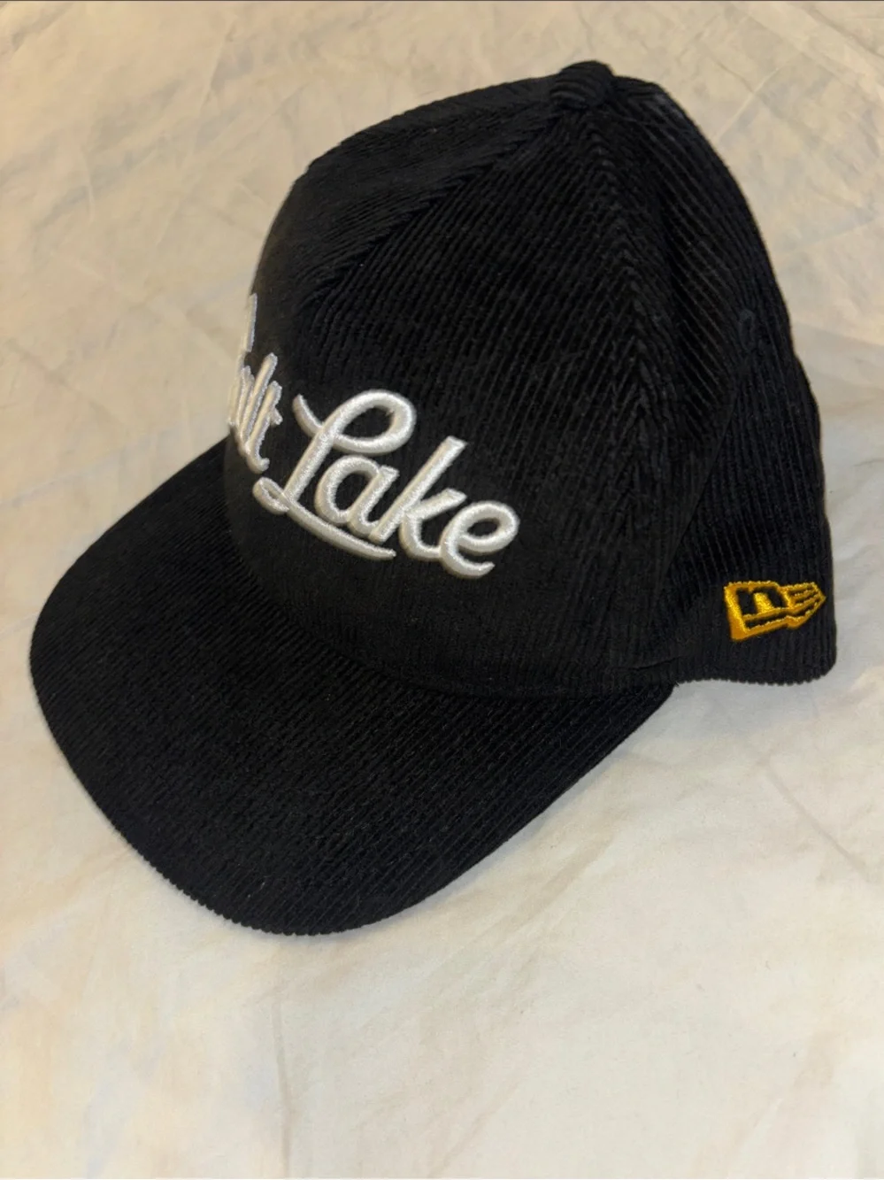 New Era Corduroy Salt Lake Script SnapBack Cap - OS